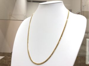 【Ｋ１８　１８金　６メンＷ　キヘイ　ネックレス　２０．５ｇ　６０ｃｍ】を盛岡市のお客様より買取させていただきました！