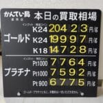 【金プラチナ　ジュエリー　買取　盛岡】１０／３０(木)金プラチナ買取相場です