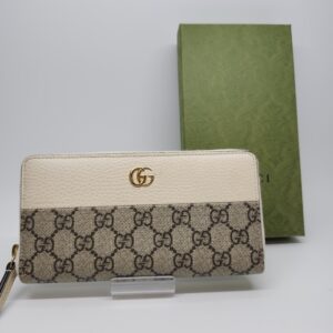 【買取 入荷 盛岡 グッチ GUCCI】グッチ ダブルGバイカラー ジップアラウンドウォレット 45617 を盛岡市のお客様よりお買取させていただきました！