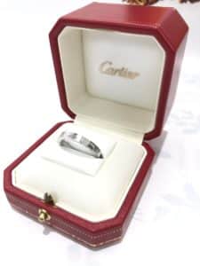 【盛岡Ｃａｒｔｉｅｒ買取】Ｃａｒｔｉｅｒ　Ｋ１８ＷＧ　ラニエールリング