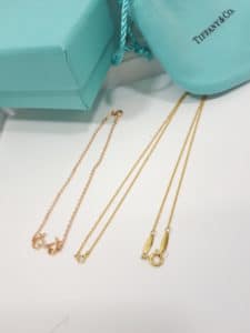 【ティファニー TIFFANY K18アクセサリー】を盛岡市のお客様よりお買取させて頂きました!