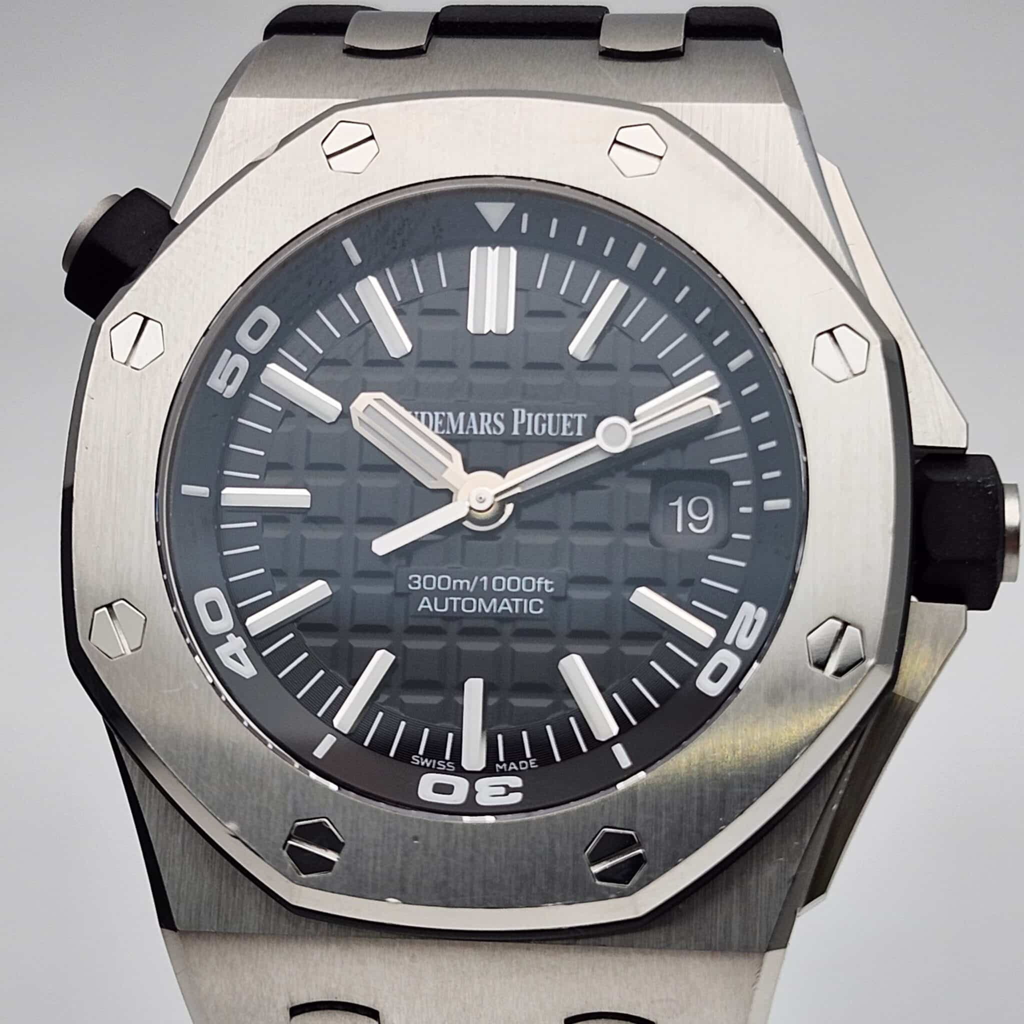 【買取 入荷 盛岡 オーデマピゲ AUDEMARS PIGUET】オーデマピゲ 15710ST.OO.A002CA.01 ロイヤルオークオフショアダイバー を盛岡市のお客様よりお買取させていただきました!