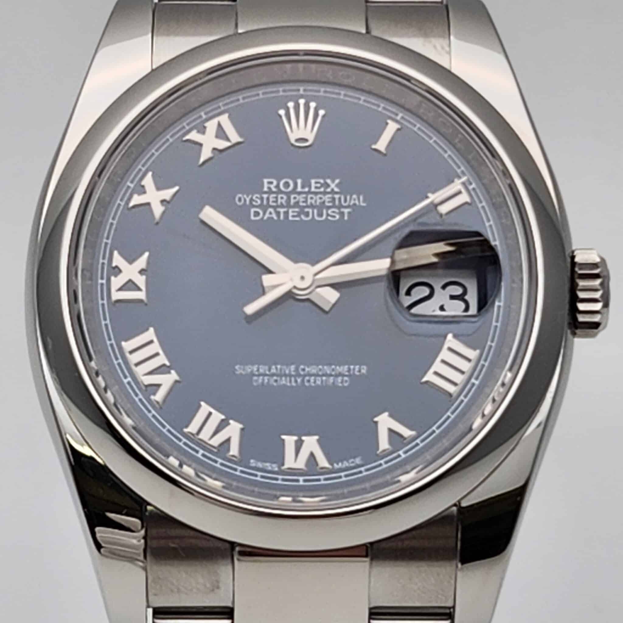 【ROLEX ロレックス 116200 デイトジャスト36 ローマン ランダム番 】を盛岡市のお客様からお買取りさせていただきました!
