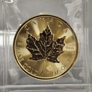 【買取 盛岡 メープルリーフコイン】メープルリーフコイン 1オンスを盛岡市のお客様よりお買取りさせていただきました!