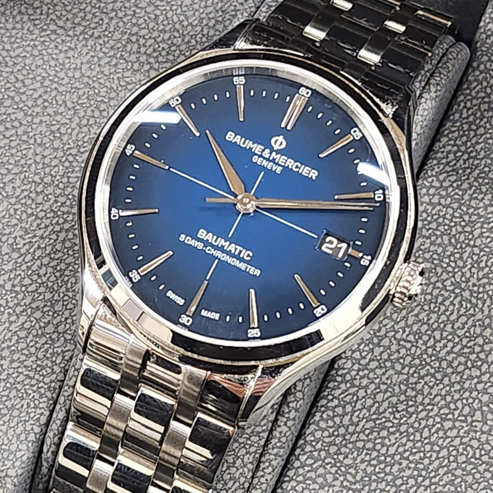 【買取 入荷 盛岡  BAUME&MERCIER】クリフトン ボーマティックCOSC M0A10468 を盛岡市のお客様よりお買取させていただきました！