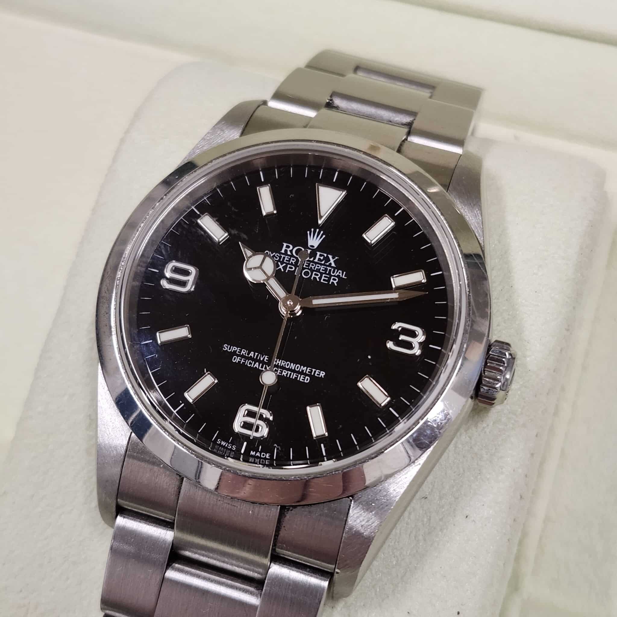 【買取り　盛岡　時計】ロレックス エクスプローラーⅠ ROLEX EXPLORERI 114270 D番を盛岡市のお客様よりお買取りさせていただきました。