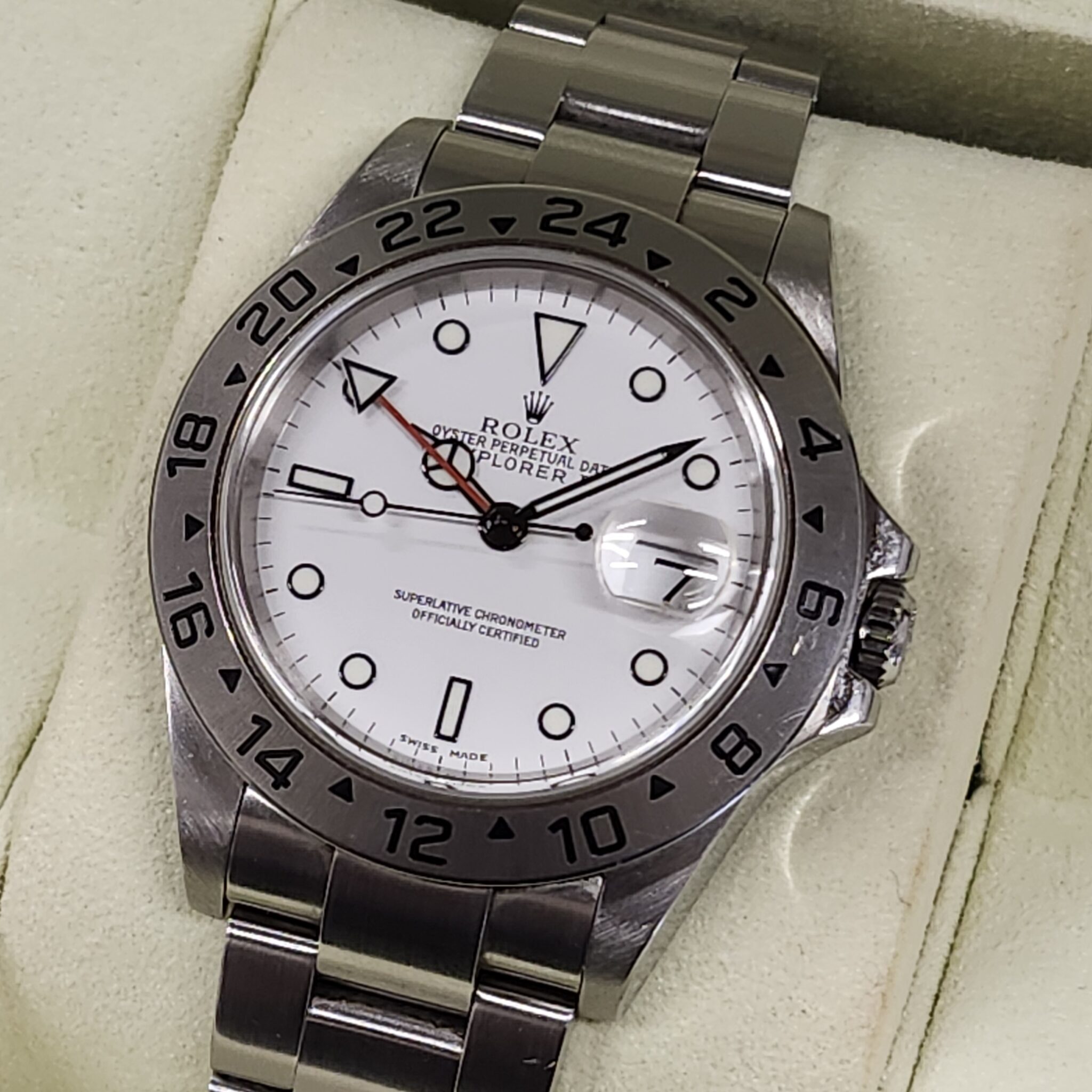【買取 入荷 盛岡 ロレックス ROLEX】ロレックス 16570 エクスプローラーⅡ F番 を盛岡市のお客様よりお買取させていただきました!
