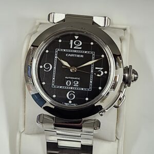 【CARTIER　カルティエ　W31053M7 パシャCビッグデイト】を盛岡市のお客様よりお買取させていただきました！