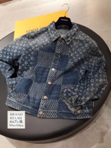 【LOUIS VUITTON　ジャイアントダミエウェーブス　デニムジャケット　サイズ52】を盛岡市のお客様よりお買取させていただきました！