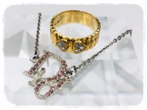 【ジュエリー　販売　盛岡】ディオール　ダイヤモンドリング＆ロゴネックレス