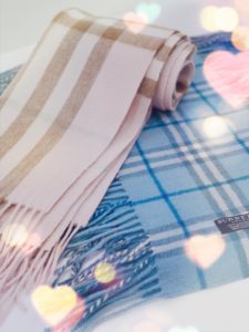 【盛岡 ブランド 販売】BURBERRY　バーバリー　チェック　カシミヤ・ウール　マフラー