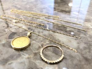 【Ｋ１８　１８金　ネックレス　リング】を盛岡市のお客様より買取させていただきました！
