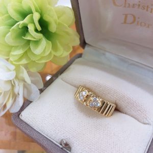【クリスチャンディオール K18イエローゴールド ダイヤリング】盛岡市のお客様よりお買い取りさせていただきました!