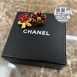 【CHANEL シャネル 03P フラワーココマークピアス】を盛岡市のお客様よりお買取りさせていただきました！
