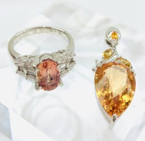 【ジュエリー　販売】今月の石　11月は『トパーズ』✨シェリー酒を思わせるカラーが魅力のインペリアルトパーズ