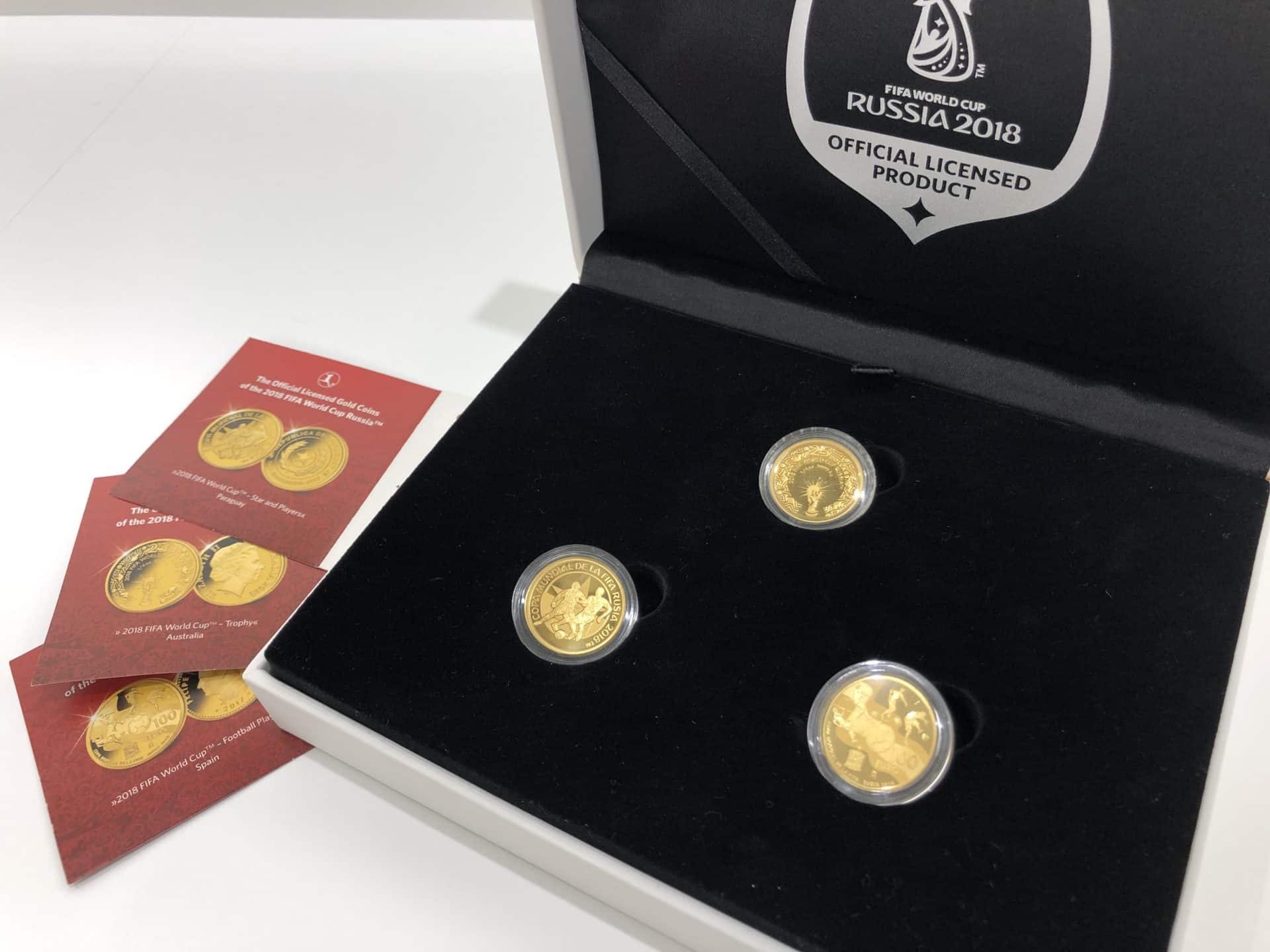 【コイン　買取　盛岡】2018　FIFA　ワールドカップ  ロシア大会　公式記念コイン3種セットをお買い取りさせていただきました。