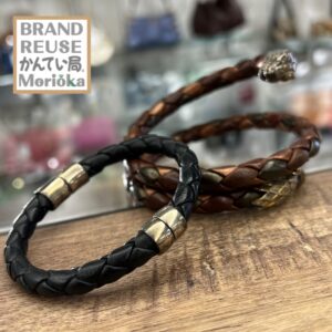 【アクセサリー　販売　盛岡】編み込みレザーがかっこいい♡BOTTEGA VENETA ボッテガヴェネタのアクセ