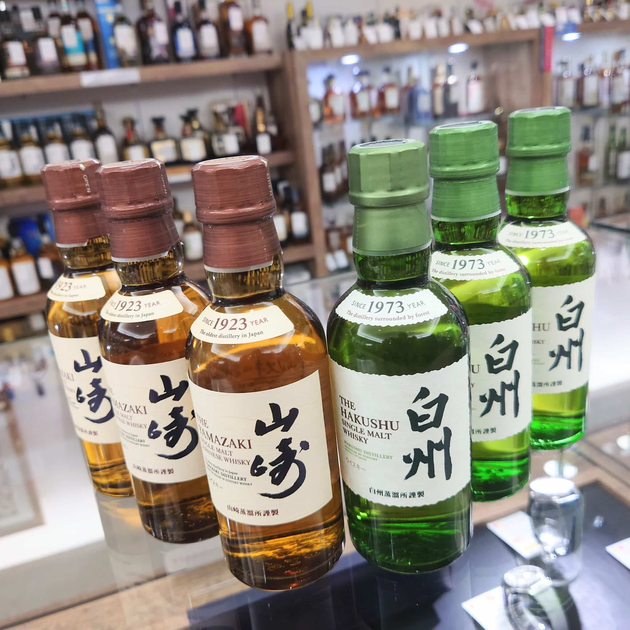 【お酒　販売】SUNTORY 山崎＆白州 180ml　入荷中です‼