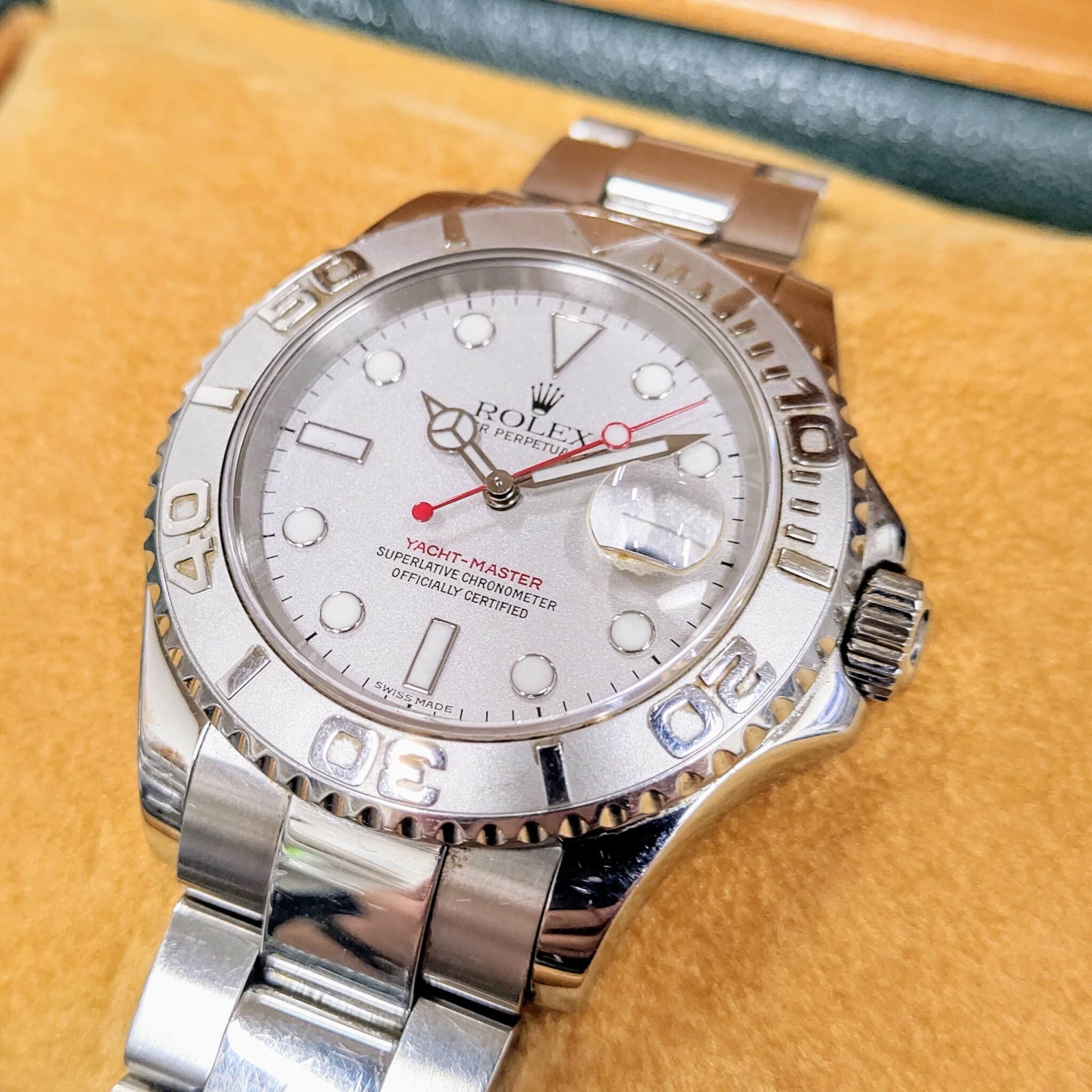 【買取り　盛岡　時計】ロレックス ヨットマスター ロレジウム ROLEX YACHT-MASTER 16622 A番を盛岡市のお客様よりお買取りさせていただきました。