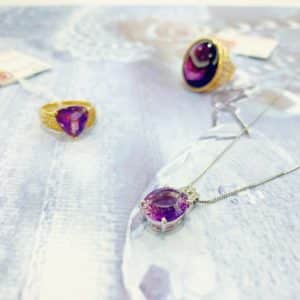 【ジュエリー 販売 中古】2月の誕生石『アメジスト』