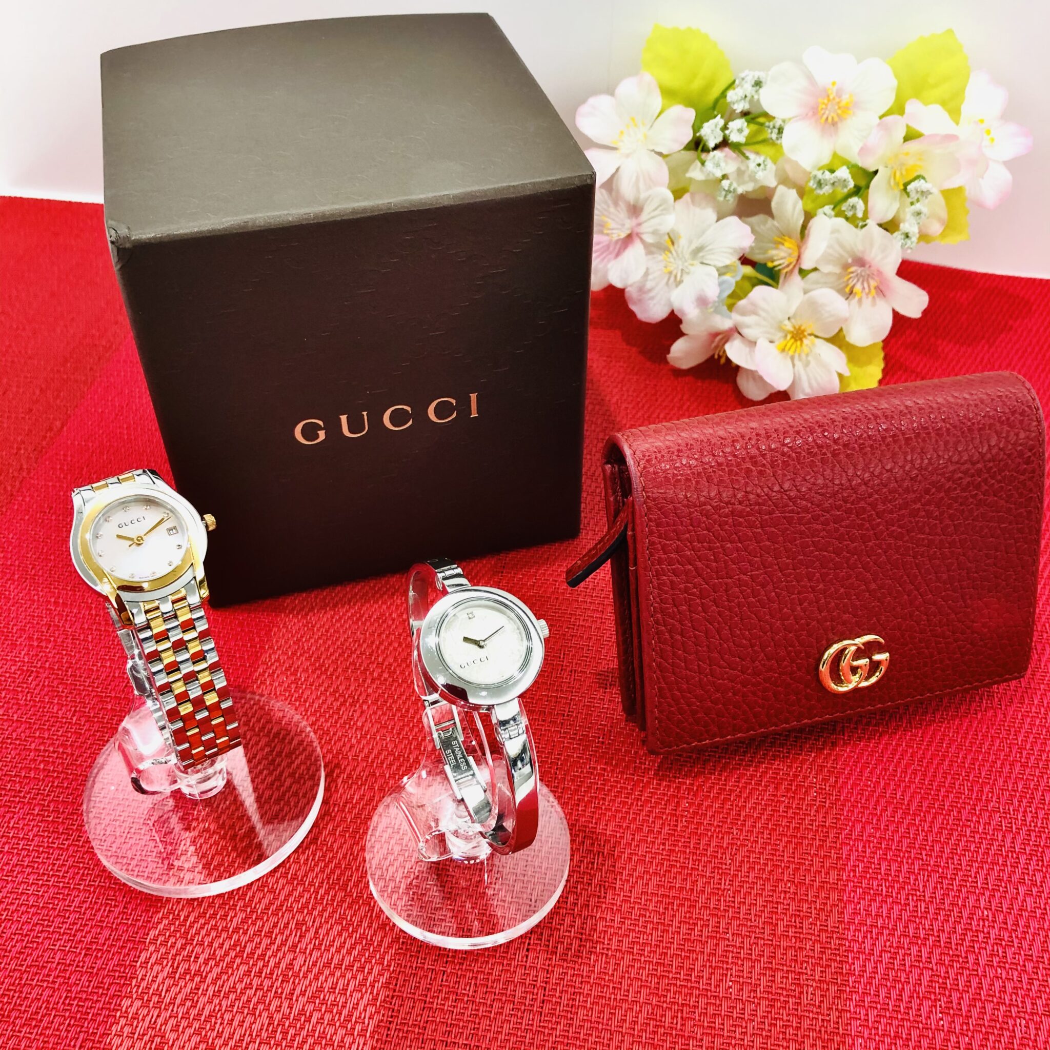 【グッチ　販売　盛岡】憧れのブランド『GUCCI』✨初めてのお買物に時計＆ミニウォレットはいかが？