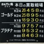 【金プラチナ　ジュエリー　買取　盛岡】３／１４(土)の金プラチナ買取相場です