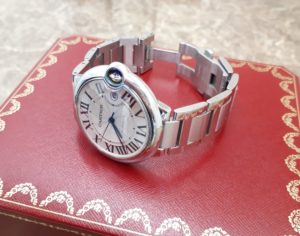 【CARTIER　カルティエ　バロンブルー　W69012Z4　自動巻き】を盛岡市のお客様よりお買取させていただきました！
