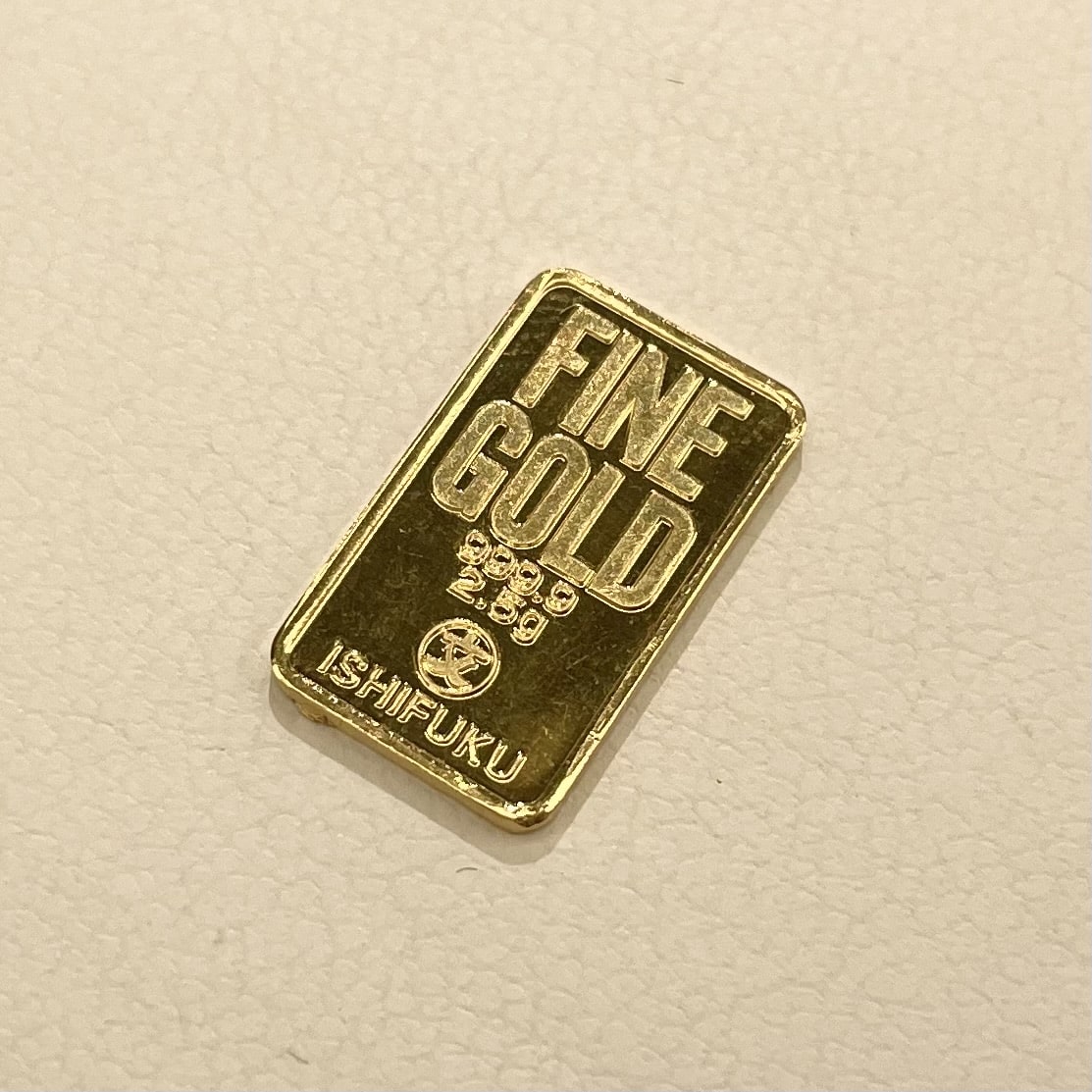【金　販売】ISHIFUKU インゴッド 2.5gが先程店頭に入荷しました✨✨