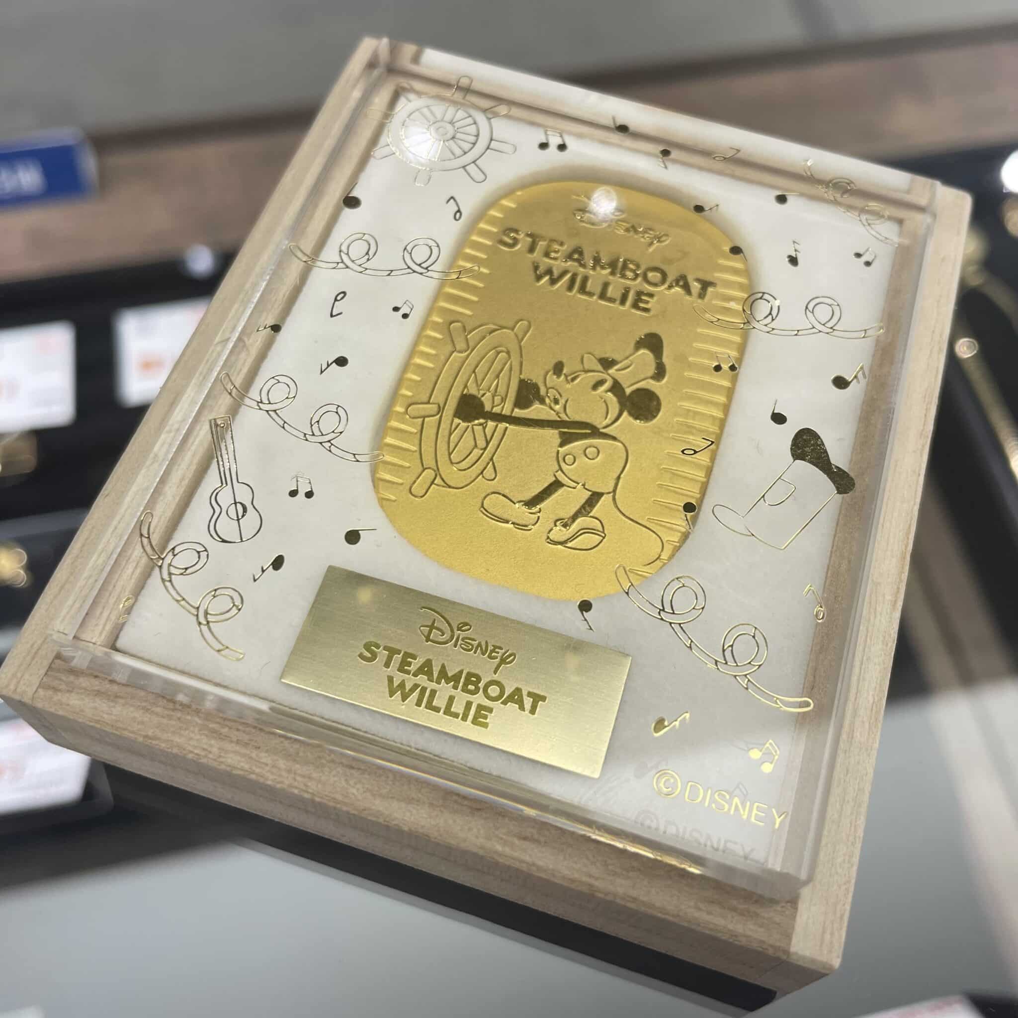 【金　販売】コレクションにもおすすめ✨ ディズニー 蒸気船ウィリー 純金小判が入荷しております✨