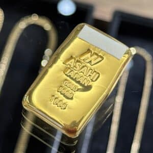 【金 販売】ASAHI アサヒ 100gインゴットが 先程店頭に入荷しました👏🏻