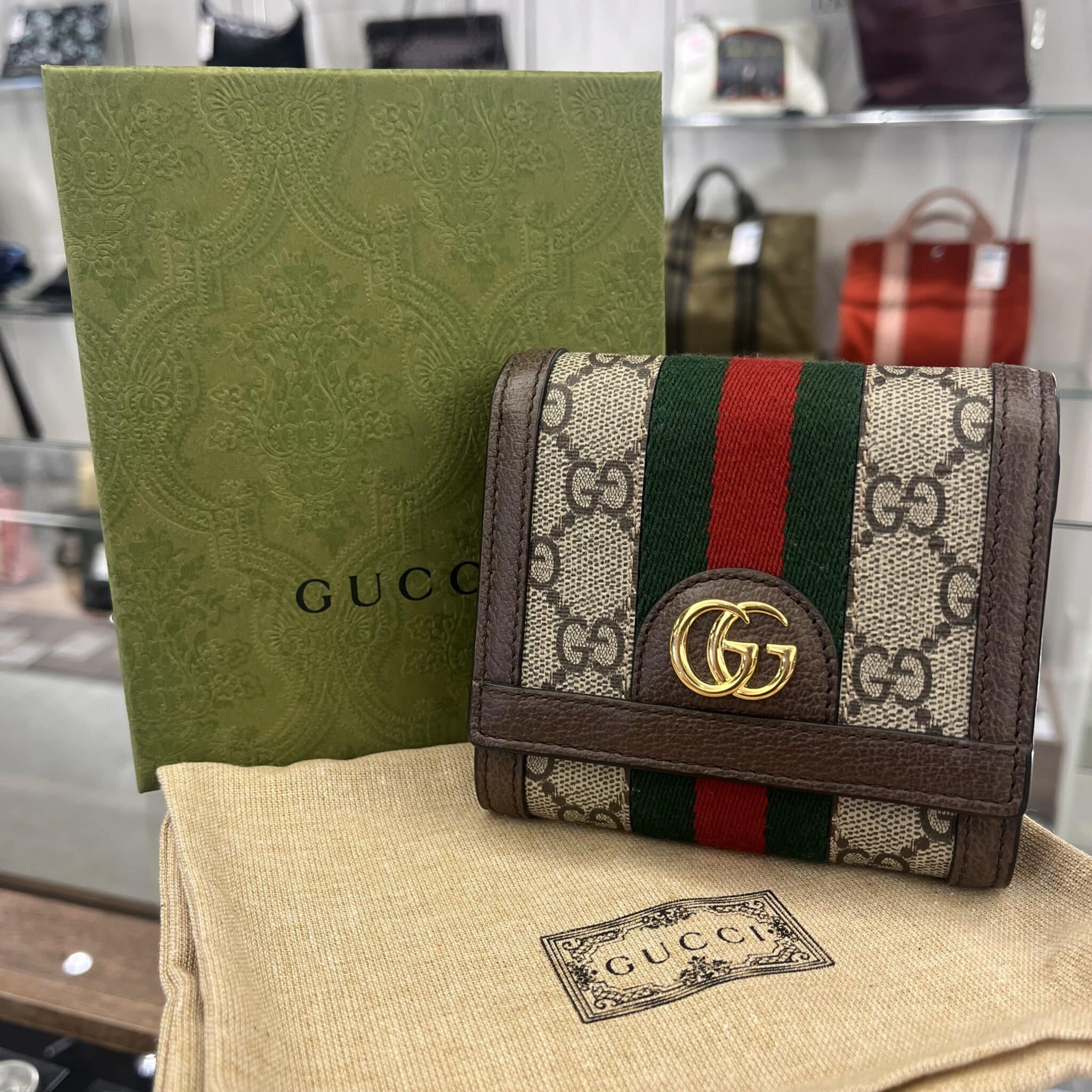 【グッチ　販売】早い者勝ち間違いなし！大人気のGUCCIオフディアGGウォレットが入荷いたしました🤗