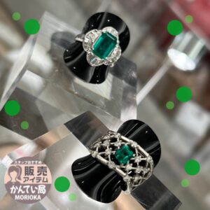 【リング　販売】あっという間に今日から5月です🌱今月の宝石、エメラルドのリング💍