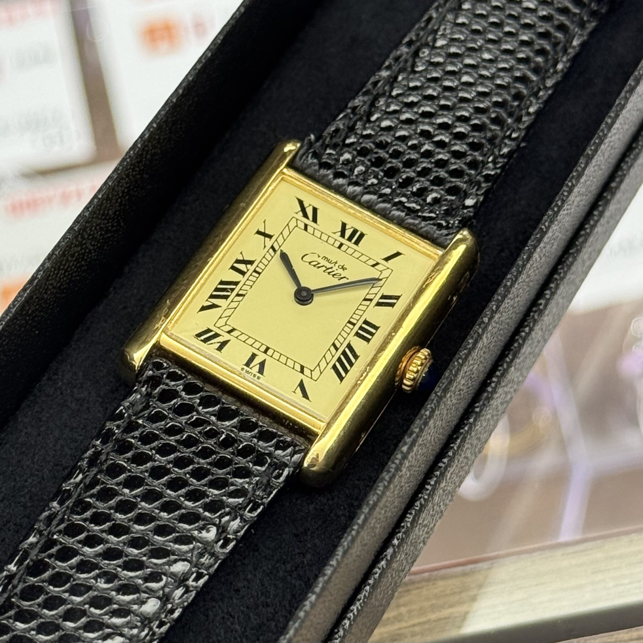【ブランド時計　販売】金メッキ加工済み✨CARTIER カルティエ マストタンクLMヴェルメイユの入荷です🎶