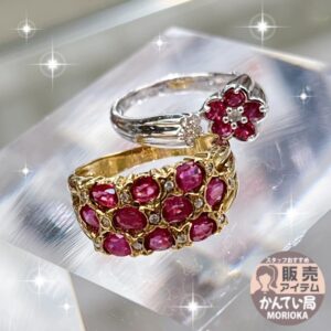 【リング　販売】7月の宝石はルビー🤩♪かんてい局盛岡店ではルビーのリングも販売中です⭐