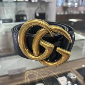 【グッチ 販売】秋のおしゃれは小物から!存在感抜群な GGマーモント レザーベルトが入荷しております✨