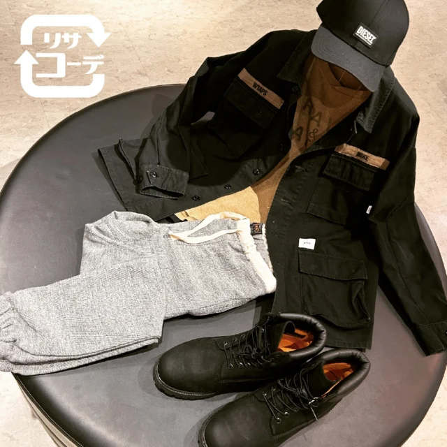 かんてい局のお洋服でリサイクルコーディネート、リサコです！朝晩の気温差対応コーデとしてカバーオールやシャツジャケットはいかがですか？

リサコーデ No.201 ゆるクールに新生活応援 ！
#WTAPS 192WVDTカバーオール
#Engineered Garments BGTシャツ
#DIESEL A2746 CORRY-GUN キャップ
#BEAMS GYM PANTS NEPスウェットパンツ
#Timberland 11007 プレミアム6インチウォータープルーフ

上質なものを、セカンドハンドでより身近に楽しめる！かんてい局盛岡店でみなさまのお越しをお待ちしております🔥🔥

#ダブルタップス
#カバーオール
#シャツジャケット
#ティンバーランド
#ビームス
#ディーゼル
#コーディネート
#リサコ
#ブランド販売
#ブランド買取
#ブランド古着
#かんてい局盛岡店
#岩手
#盛岡